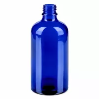 Blaue 100ml Sprayflasche mit transparentem Gewinde für medizinische Lösungen