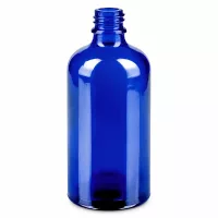 Kompakte blaue Glassprayflasche 100ml mit feinem Sprühnebel für Gesichtswasser
