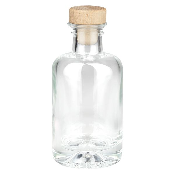 100ml Glasflasche "Sofia" mit Holzgriff-Korken UNiTWIST