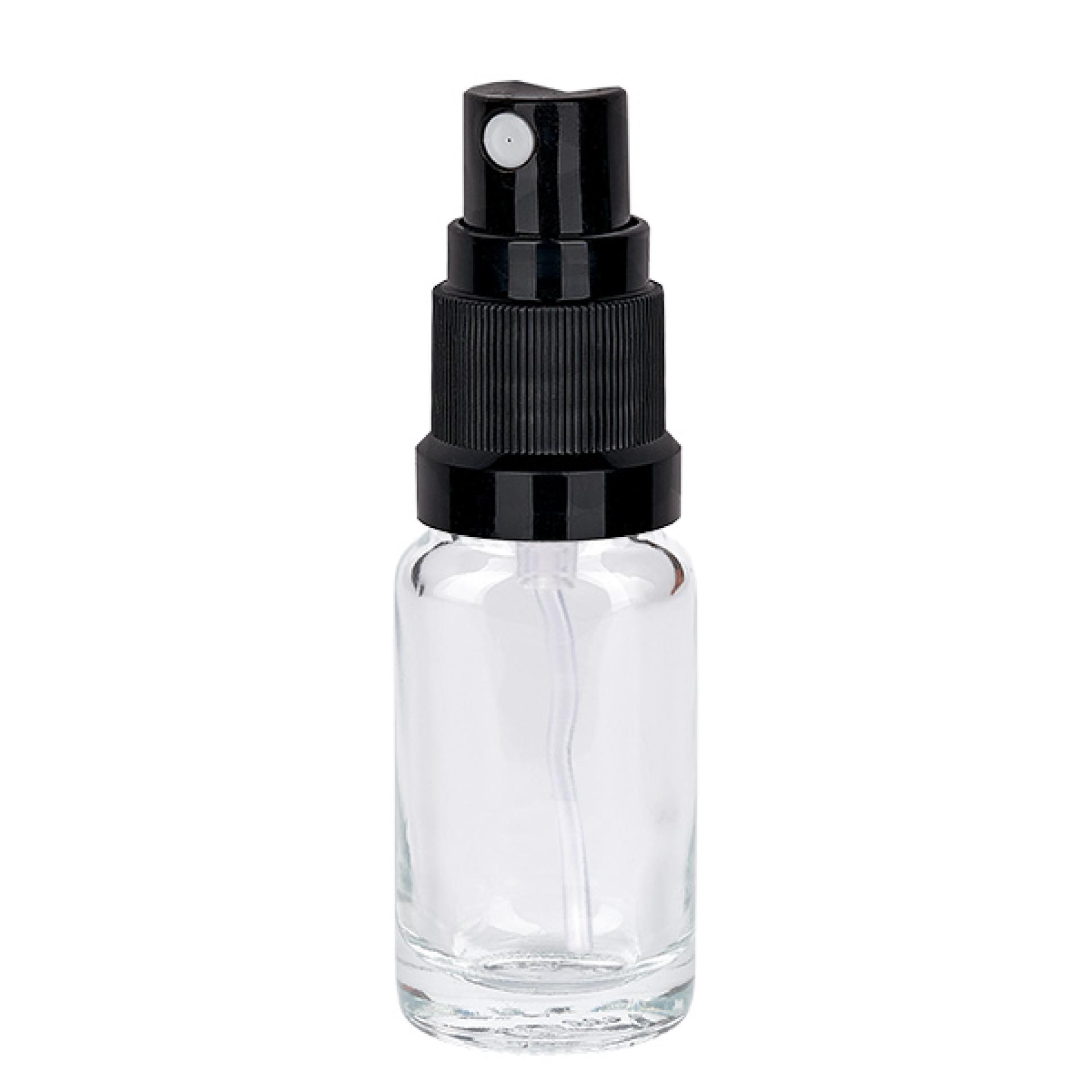 10ml Sprayflasche schwarz Standardverschluss ClearLine UT18/10