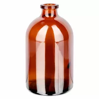 Medizinische Injektionsflasche 100ml in Braunglas mit glatter Oberfläche und stabilem Flachboden