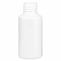 Apothekenflasche aus weißem HDPE Kunststoff 50ml mit engem Schraubhals