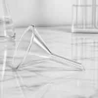 Industrietrichter aus Kalk-Soda-Glas 50mm Durchmesser für Qualitätskontrolle und Forschung