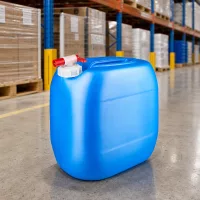 Lebensmittelechter Wasserkanister 30L blau mit praktischem Schraubhahn für Camping