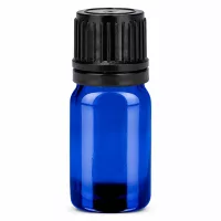 Professionelle 5ml Glasflasche blau mit sicherem Verschluss für Kosmetik und Pharmazie