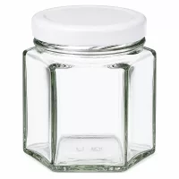 47ml Hexaglas mit BasicSeal Deckel weiß UNiTWIST