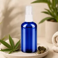 Premium 100ml Sprayflasche BlueLine transparent weiss für präzise Dosierung von Flüssigkeiten
