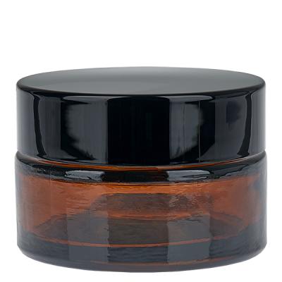 Glastiegel 20ml braun mit Einlegedeckel UNiTWIST