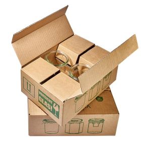 WECK Tulpenglas 1062ml RR100 Versandverpackung Karton mit Schutzpolsterung für sicheren Transport der Einmachgläser