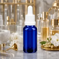 Professionelle 20ml Pipettenflasche mit UV-Schutz und chemikalienbeständiger weißer Pipette