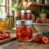 UNiTWIST Einmachglas 135ml Silberdeckel im 24er Set für Konfitüre Gelees und kleine Vorräte geeignet