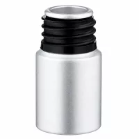 Zylindrische 10ml gebeizte Aluflasche matt silber für professionelle Anwendungen
