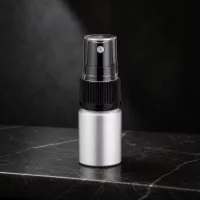 Elegante 10ml Aluminiumflasche mit schwarzem Zerstäuber stilvolles Design für den Einzelhandel