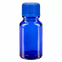 Hochwertige blaue Glasflasche 10ml mit Standard Gewinde für professionelle Anwendung