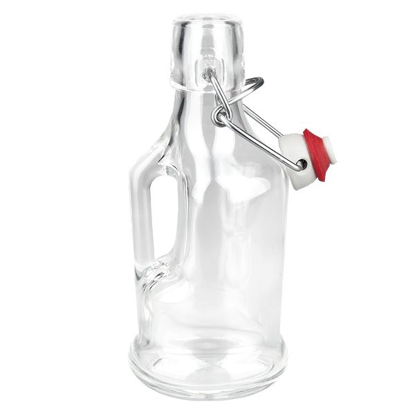 200ml Glasflasche "Bertha" + Porzellan Bügelverschluss UNiTW