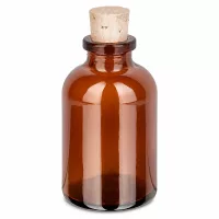 Apotheker Braunglasflasche 30ml mit Kork ideal für Laborflüssigkeiten