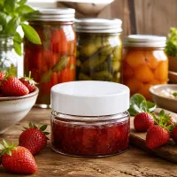 Portionsglas 130ml UNiTWIST weißer Deckel zum Haltbarmachen von Obst Gemüse und Aufstrichen
