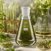Erlenmeyerkolben 300ml zur Herstellung von Pflanzenextrakten und natürlichen Tinkturen