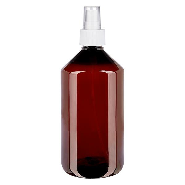 PET Flasche 750ml mit Zerstäuber weiß