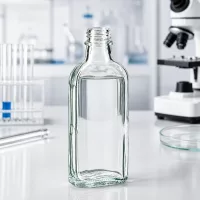 Transparente 100 ml Flasche DIN22 für chemische und pharmazeutische Anwendungen