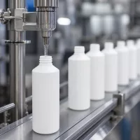 Hochwertige HDPE Apothekenflaschen 100ml weiß in automatisierter Produktionslinie