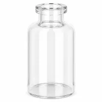 Zylindrische Klarglas Injektionsflasche 30ml mit engem Hals und flachem Boden