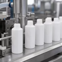 Qualitätskontrolle weißer HDPE Apothekenflaschen 30ml bei automatisierter Befüllung