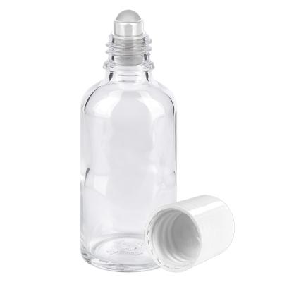 50ml Roll-On Flasche weiß Standardverschluss ClearLine UT18/50