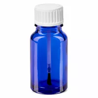 Handliche Pinselflasche 10ml in Blau für professionelle Kosmetikanwendung