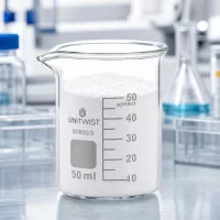 UNiTWIST Becherglas 50ml niedrige Form Borosilikat mit Feststofffüllung und Skalierung