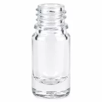 Kompakte 5ml Apothekenflasche ApoGlas mit rundem Boden aus durchsichtigem Glas