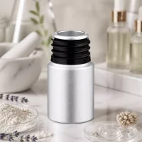 Robuste 10ml Metallflasche mit glänzender Aluminium-Oberfläche für Aromatherapie