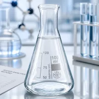 Kompakter 100ml Laborkolben Enghals mit ergonomischer Kegelform für einfache Handhabung
