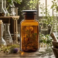 Chemikalienflasche 500ml braun Weithals mit Glasstopfen für empfindliche Substanzen