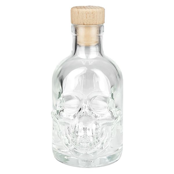 200ml Glasflasche "Jack" mit Holzgriff-Korken UNiTWIST