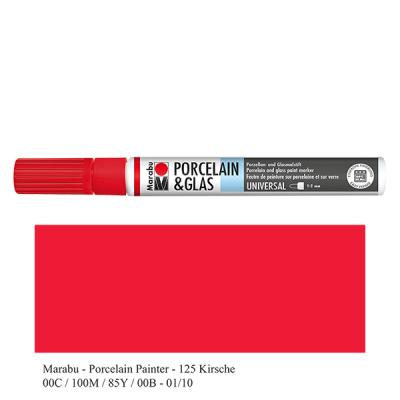 Malstift Kirsche 1-2mm für Glas/Porzellan