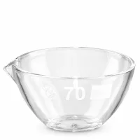 Kompakte 60ml Glasschale mit Schnabel zum Abdampfen und Eindampfen von Flüssigkeiten