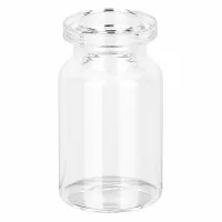 5ml Klarglas Fläschchen für Injektionslösungen transparent mit glattem Boden