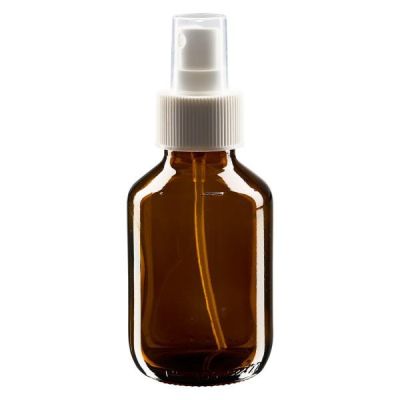 100ml Medizinflasche braun, Pumpzerstäuber weiß ApoGlas