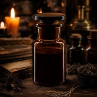 Kleine Rundschulterflasche 50ml mit breiter Öffnung und Glasstopfen für Kräuterauszüge
