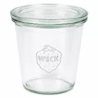 WECK Sturzglas 290ml hoch mit Glasdeckel RR80 Einmachglas transparent für Konservierung und Aufbewahrung