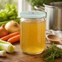 Großes 555ml Rundglas UniTwist mit dekorativem Herzdeckel in Mint für Suppen und Fonds