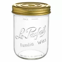 825ml Sturzglas "Familia Wiss" 2-teiliges Deckelsystem Le Pa