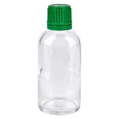 50ml Flasche 11mm Schraubverschluss grün Originalitätsverschluss ClearLine UT18/50