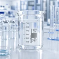Becherglas 800ml mit ergonomischem Ausguss aus bruchfestem Borosilikatglas für Forschung und Analyse