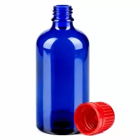 Präzisionsflasche 100ml UT18 100 mit ergonomischem Design und rotem Schraubverschluss