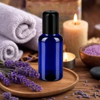 Professionelle 30ml Roll-On Flasche mit schwarzem Applikator STD BlueLine UT18/30 System