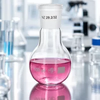 Dickwandiger Glaskolben 100ml mit präzisem NS 29/32 Schliff für sichere Laborprozesse