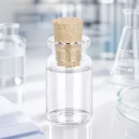 Glasfläschchen 5ml mit Korkverschluss 14mm für Proben und Reagenzien