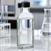 100ml klare Laborflasche Meplat mit sicherem Schraubdeckel für chemische oder pharmazeutische Lösungen